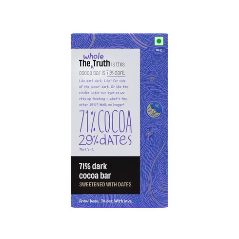 Whole The Truth Assorted 70% Dark Cocoa Bar Sweetened with Dates Combo