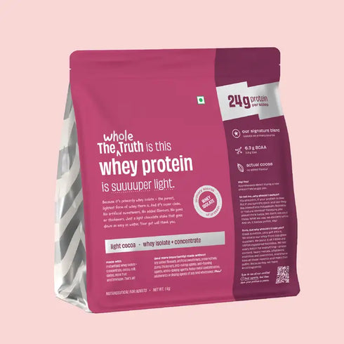 Whole The Truth Light Cocoa 24 g Protein Powder