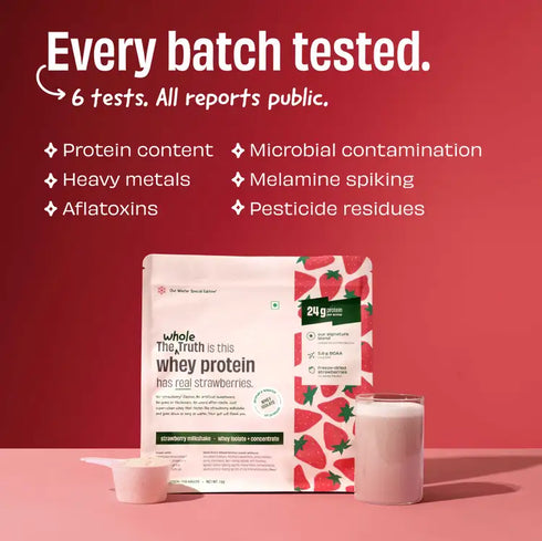 Whole The Truth Strawberry Shake 24 g Protein Powder