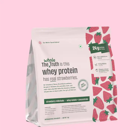 Whole The Truth Strawberry Shake 24 g Protein Powder
