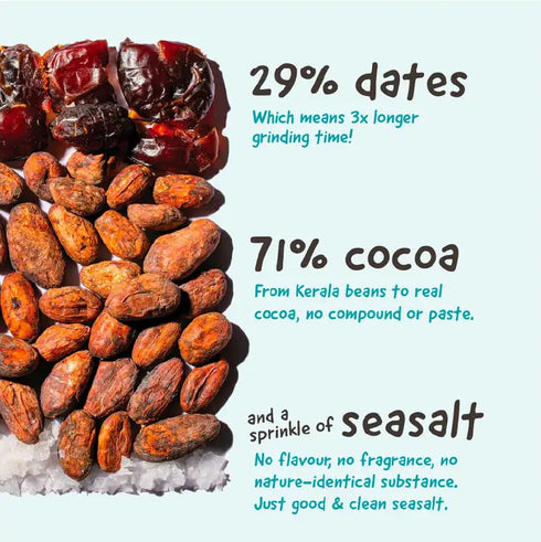 Whole The Truth Sea Salt Dark Cocoa Bar Sweetened with Dates