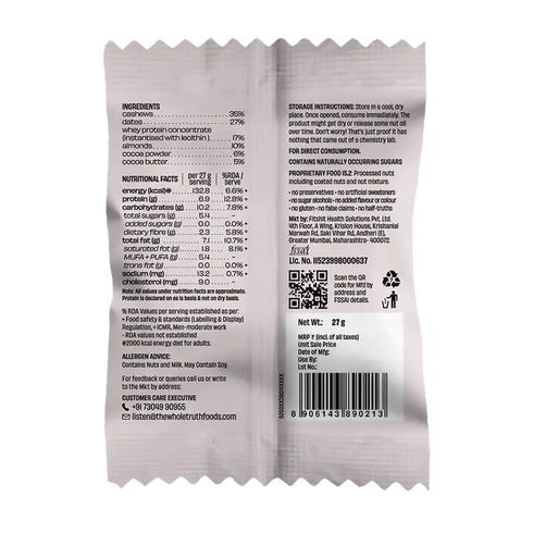 Whole The Truth Double Cocoa Mini Protein Bars