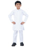 Ramraj Cotton Boys White Kurta and Pyjama Set