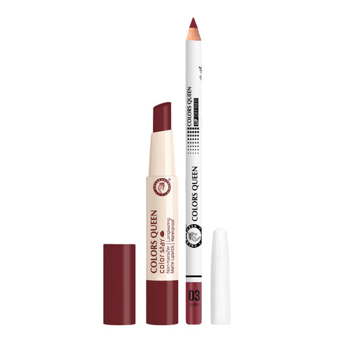 Colors Queen Long-Lasting Lipstick & Lip Definer Combo