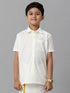 Ramraj Cotton Boy Cream Half Sleeves Shirt