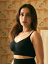 UNDERNEAT All Day Push Up Bra - Lightly Padded Full Coverage Wireless Bra with Adjustable Straps - Beige