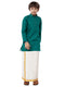 Ramraj Cotton Boys Fantastic Kurta & White Dhoti Set Green FS5