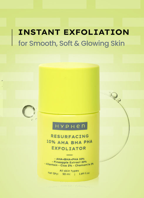 Hyphen Resurfacing 10% Aha Bha Pha Exfoliator With 20% Pineapple Extracts