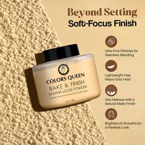 Colors Queen Bake & Finish Loose Powder | 40 Gram