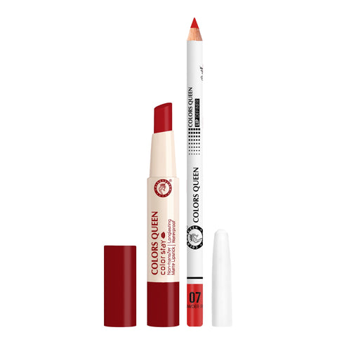 Colors Queen Long-Lasting Lipstick & Lip Definer Combo
