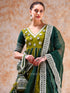 Pomcha Jaipur Dil Kash Green Double Shade Anarkali Set