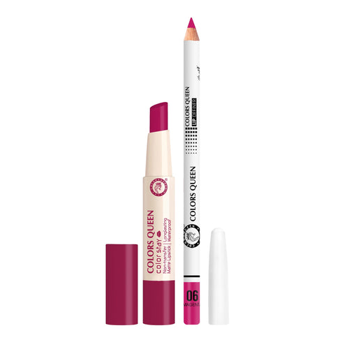Colors Queen Long-Lasting Lipstick & Lip Definer Combo