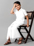 Ramraj Cotton Boys Readymade Single Layer White Dhoti With Silver Jari Border