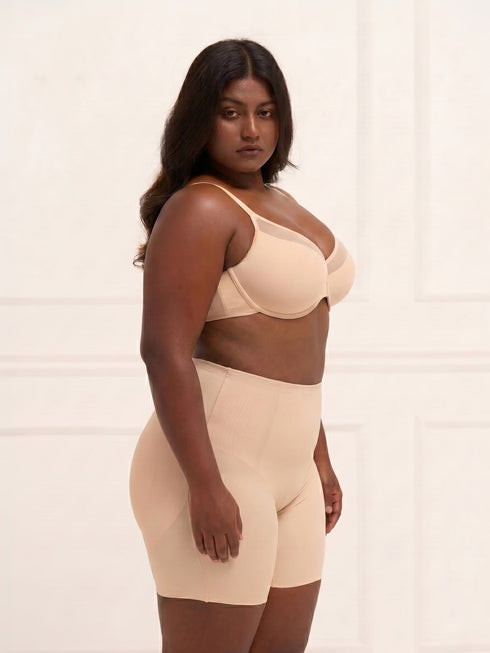 UNDERNEAT Butt Padded Shorts - Beige