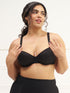 UNDERNEAT Soft Coverage T-Shirt Bra - Black