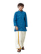 Ramraj Cotton Boys Fantastic Kurta & Cream Dhoti Set Navy FS8