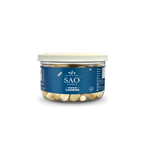 SAO Foods Roasted & Unsalted Premium Cashews