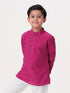 Ramraj Cotton Boys Breeze Cotton Full Sleeves Purple Kurta