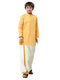 Ramraj Cotton Boys Fantastic Kurta & Cream Dhoti Set Yellow FS1