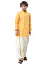 Ramraj Cotton Boys Fantastic Kurta & Cream Dhoti Set Yellow FS1