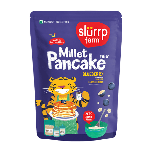 Slurrp Farm Blueberry & Classic Combo: Millet Pancake