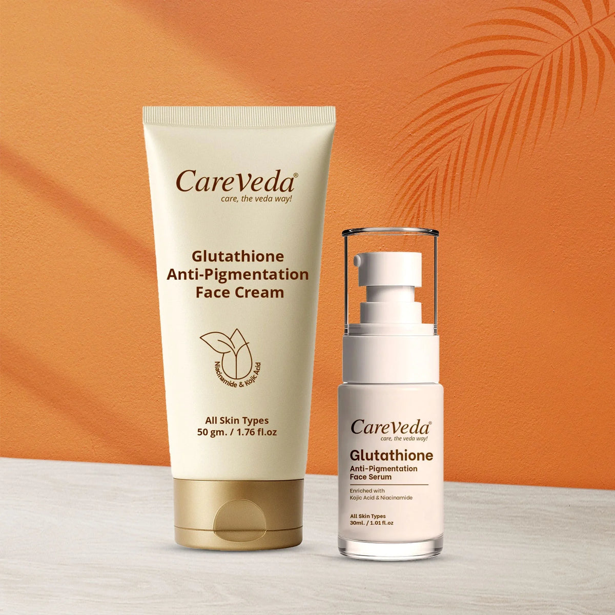 CareVeda Glutathione Skin Care Set of 2 Face Cream and Face Serum – PUSHMYCART