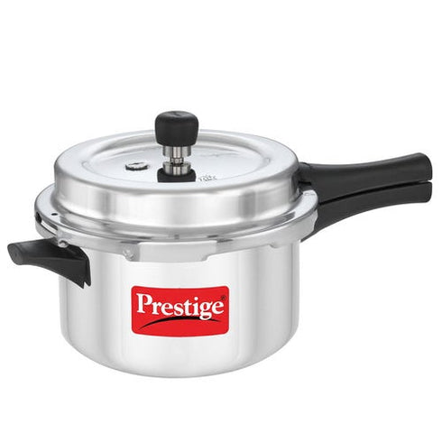 Prestige Popular Plus Svachh Virgin Aluminium Spillage Control Pressure Cooker 4 L Silver