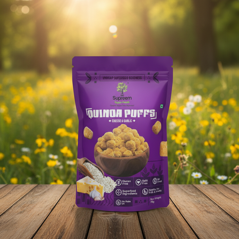 Supreem Super Foods Gluten Free Quinoa Puffs 70 gm (Pack of 2)