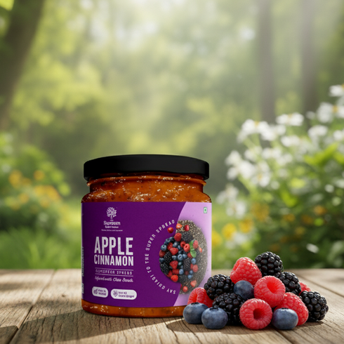Supreem Super Foods Apple Cinnamon & Mixed Berry Spread Combo