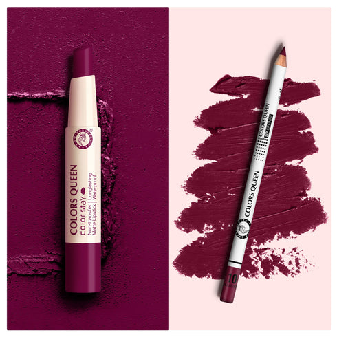 Colors Queen Long-Lasting Lipstick & Lip Definer Combo