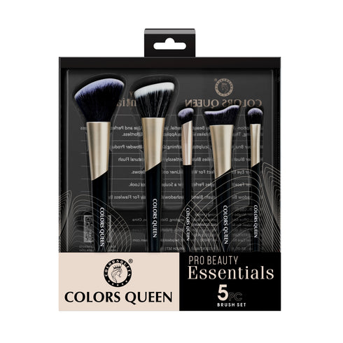 Colors Queen Pro Beauty Essentials 5 pc Brush Set