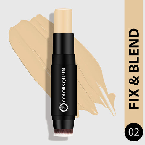 Colors Queen Fix And Blend Foundation And Concealer Stick | 12 Gram