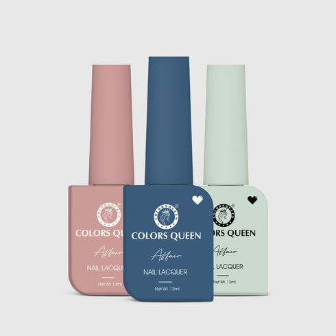 Colors Queen Affair Matte Nail Paint Set of 3 – Highly Pigmented Enamel