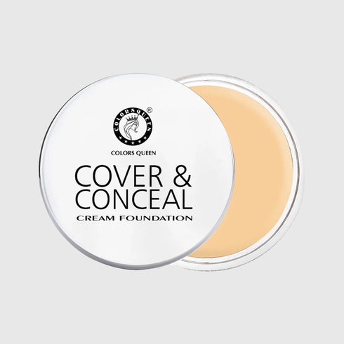 Colors Queen Cover And Conceal Cream Foundation | 25 Gram