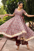 Pomcha Jaipur Organza Anarkali With Organza Dupatta Set