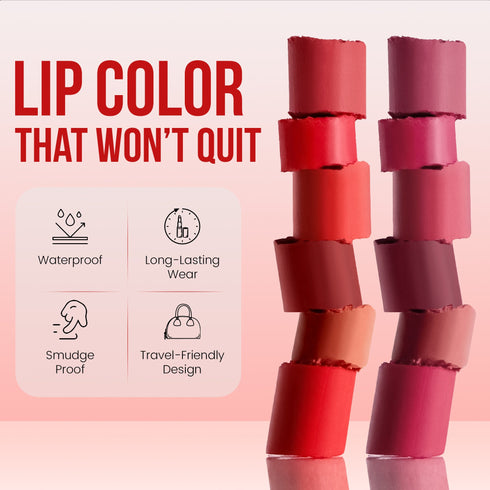Colors Queen Color Stay Non-Transfer Lipstick – 26 Shades