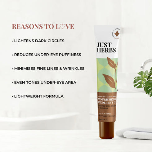 Jest herbs Nourishing Under Eye Gel with Green Tea and Carrot Seed