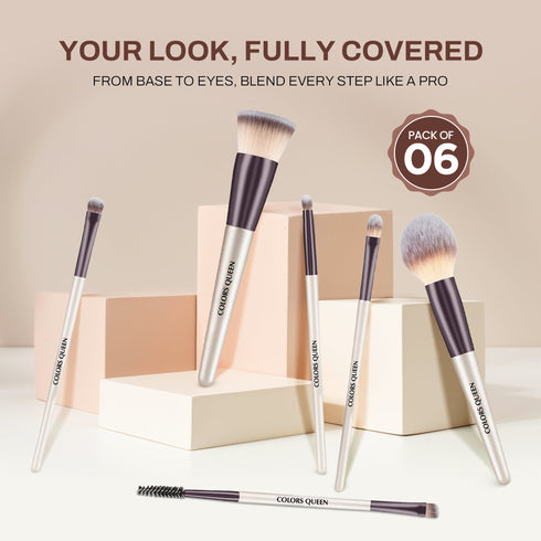 Colors Queen Professional Face & Eye Brush Set