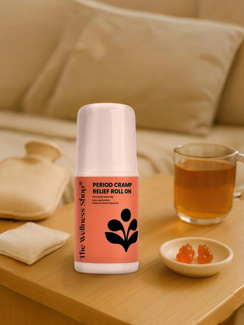 The Wellness Shop 5 mins period pain relief roll-on
