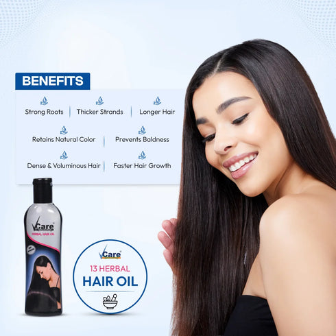 Vcare Herbal Hair oil for Hair Growth - 100 ml