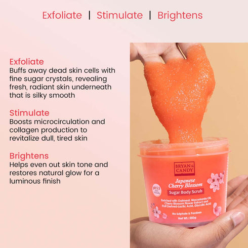 Bryan & Candy Cherry Blossom Sugar Body Scrub
