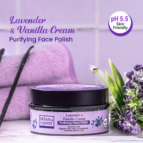 Bryan & Candy Lavender & Vanilla Cream Purifying Face Polish