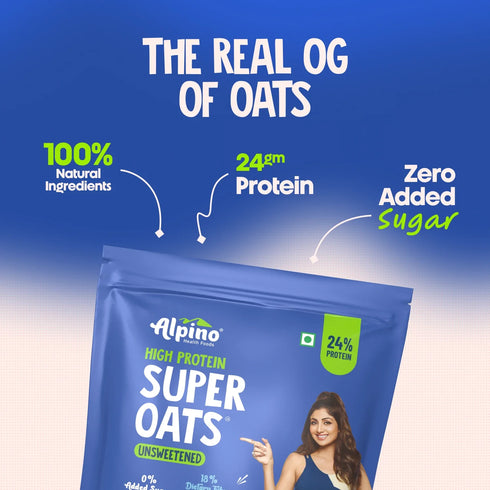 Alpino High Protein Super Rolled Oats Unsweetened