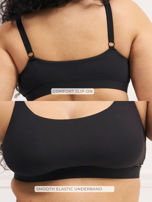 UNDERNEAT Every Day Scoop Bralette - Non-Padded Wireless Full Coverage and Seamless - Beige