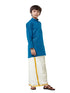 Ramraj Cotton Boys Fantastic Kurta & Cream Dhoti Set Navy FS8