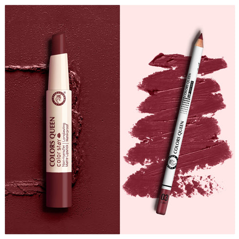 Colors Queen Long-Lasting Lipstick & Lip Definer Combo