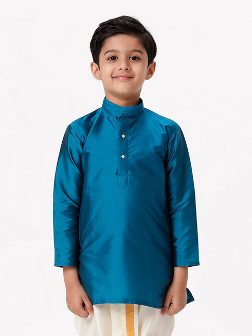 Ramraj Cotton Boys Full Sleeves Ramar Blue K1