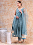Pomcha Jaipur Dil Kash Powder Blue Bhendhaj Anarkali Set