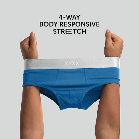 XYXX Illuminati Modal Briefs Port Blue