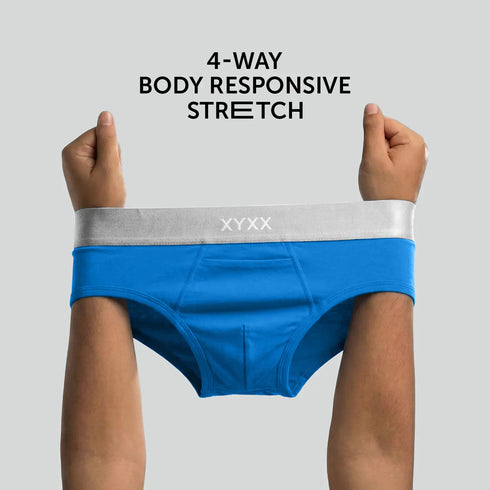 XYXX Illuminati Modal Briefs Blue Royale